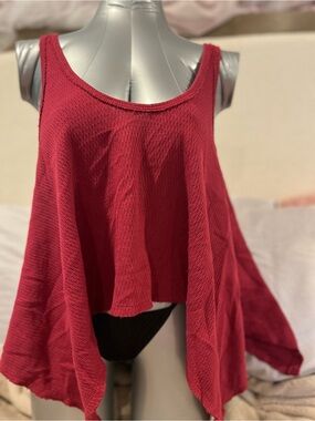 We The Free Flowy Red Tank Top